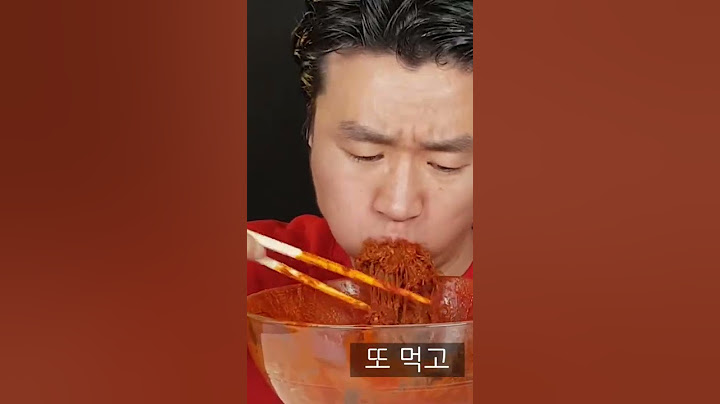매운냉면 끝판왕 송주불냉면에 매운소스 한통 청양고추 듬뿍 캡사이신 후덜덜