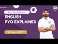 Sainik School Class 6 PYQ 5th April 2025 English Solution | Military School Class 6 Entrance Exam