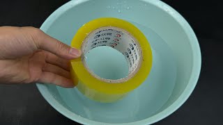 Scotch tape, Soak it in water.magical uses, You will not believe the incredible result