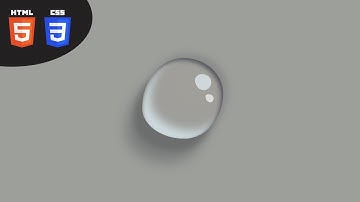 Create a Water Drop using HTML and CSS | Pure CSS
