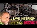 How To Clean Semi Truck interior, Remove Dirty, Grease & Stains.