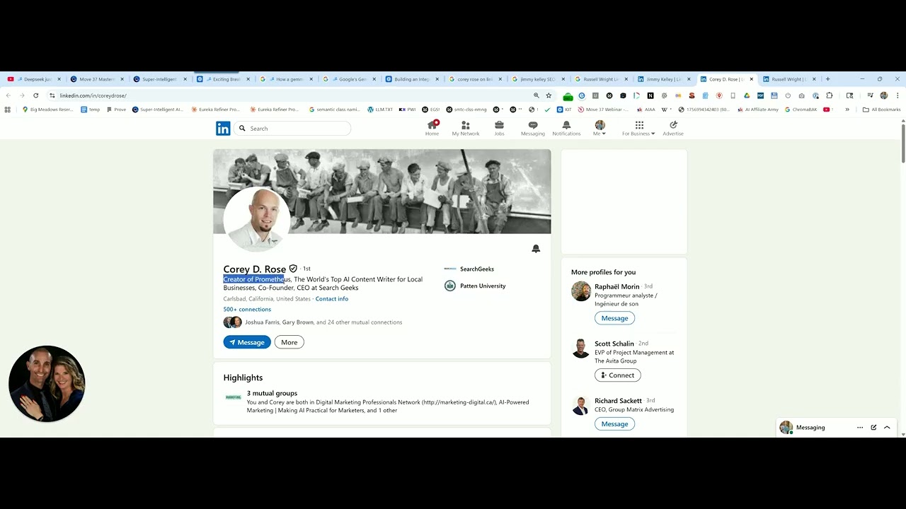 Introducing Corey D  Rose and Prometheus:   Endorsed by Russell and Kalyn Wright