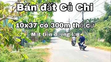 Nhà đất củ chi | giá rẻ | giới thiệu | Lô đất mặt tiền đường Trung An 10x37 có 300m thổ cư