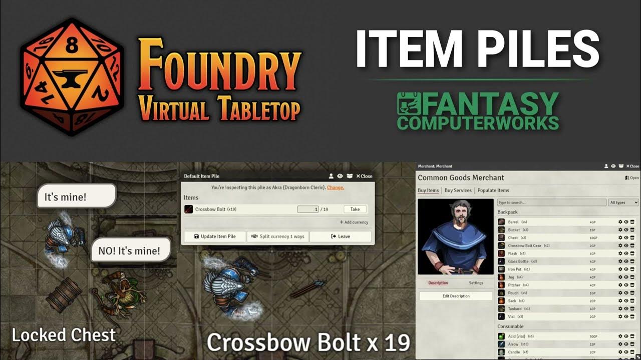 Item Piles Foundry VTT Module YouTube
