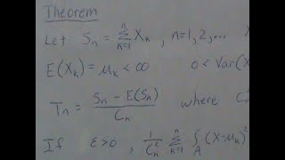 Proof of Lindeberg's Central Limit Theorem