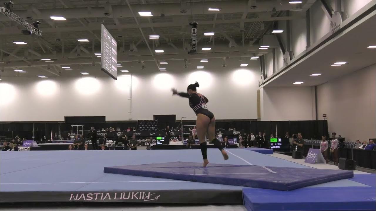 JJ Coleman Floor Exercise 2024 Nastia Liukin Cup YouTube