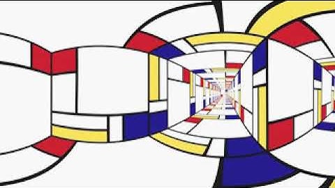 Mondriaan maze - virtual reality animation