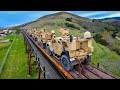 Drone following Military Train