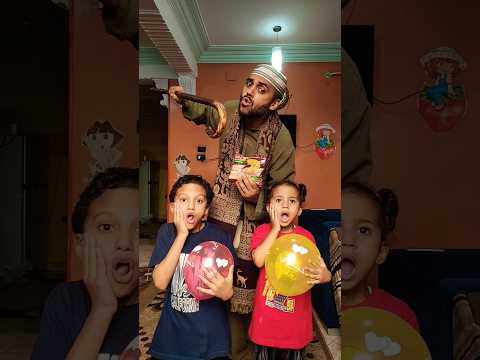 بابا جابلي بالون مقلب مع بابا مضحك البالون والاندومي 