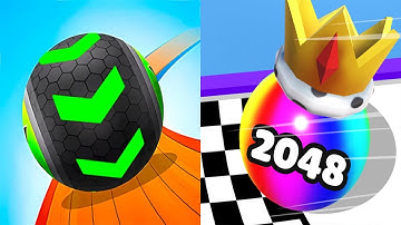 Going Balls VS Ball Merge 2048 - All Levels Gameplay Android, ios (Part 190)