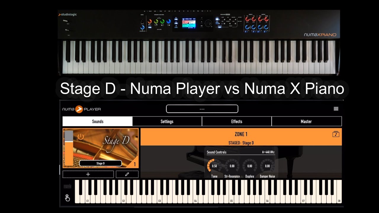 Stage D - Numa Player vs Numa X Piano