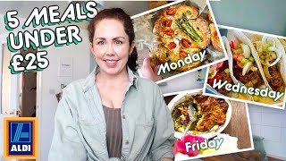 5 MEALS FOR UNDER £25 FROM ALDI | SPRING 2024 | Budget, Healthy Family Meal Plan