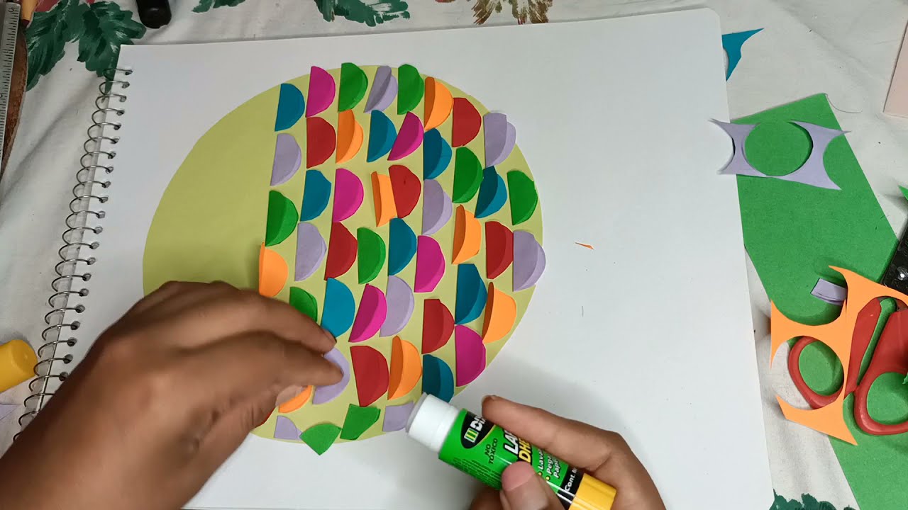 Predecesor Pórtico Pisoteando MANUALIDADES CON HOJAS DE COLORES "PEZ" /#manualidadesfaciles #manualidades  #paraniños - YouTube