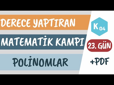 23. Gün | Polinomlar | (Polinom Eşitliği | K04 | 2024 AYT Matematik Kampı