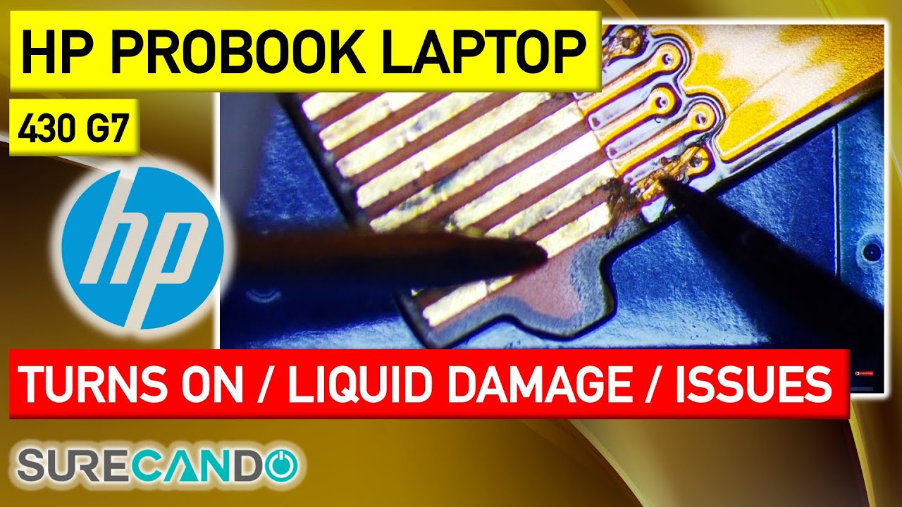 Led Flash Hp HP ProBook 430 G7 Liquid spill, turns on, no Backlight, flashing LEDs ...