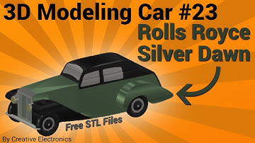 Rolls Royce Silver Dawn - 3D Modeling Car #23