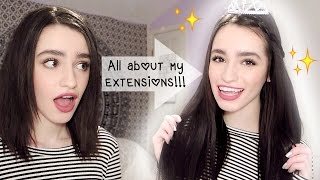 ALL ABOUT MY HIDDEN CROWN HAIR EXTENSIONS Part 1  ByStephieNics