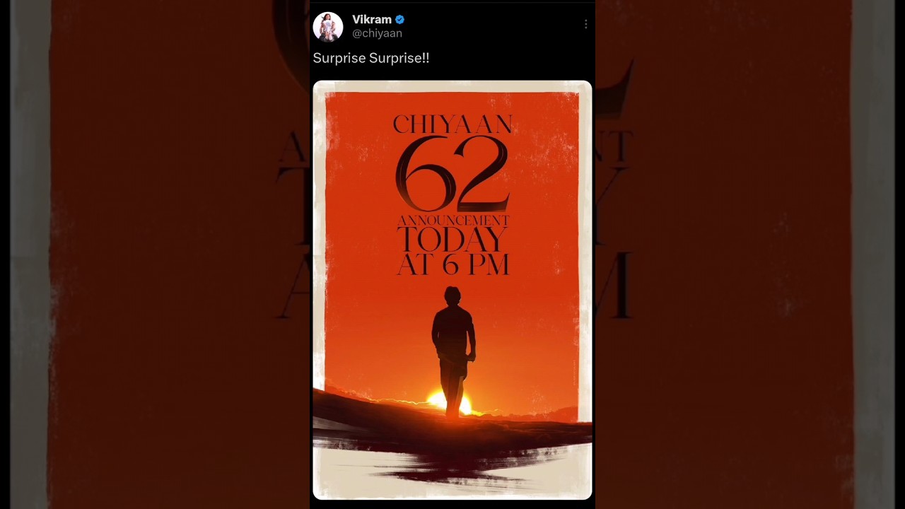 Chiyaan Vikram 62 Movie update 🔥🥳 unexpected 💥 