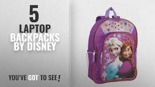 Top 10 Disney Laptop Backpacks [2018]: Disney Frozen Anna & Elsa Girls Sparkle Backpack - 16'