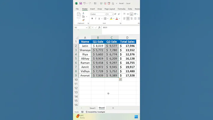 Excel Tips #short #shorts #shortvideo #shortsvideo #youtubeshorts #youtube #viral #viralvideo #yt