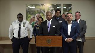 NYC Mayor, NYPD PC, and other executives provide update on a Bronx Investigation 09-16-2023