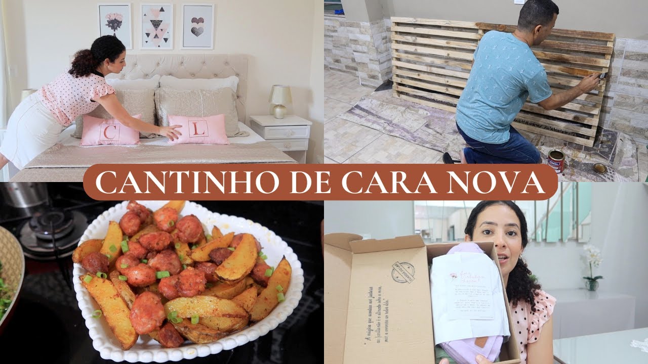 RESOLVEMOS MUDAR ESSE CANTINHO E FICOU LINDO, ALMOÇO FRESQUINHO, RECEBIDO,VIDA DE MÃE E DONA DE CASA