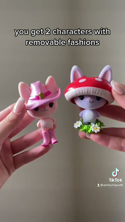 cutie loos mix n match fuzzy collectible dolls 🍄🪩 #miniature #dolls #fivebelow