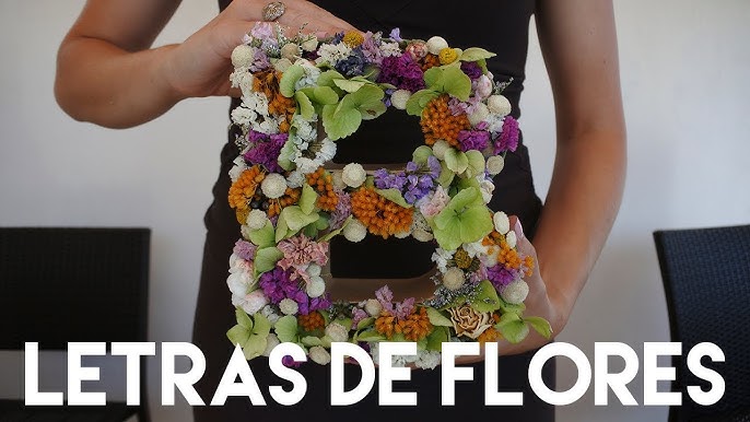 Cómo hacer tus propias letras florales - Selfpackaging Blog