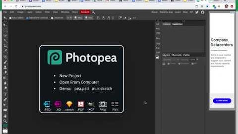Changing Canvas Size in Photopea.com