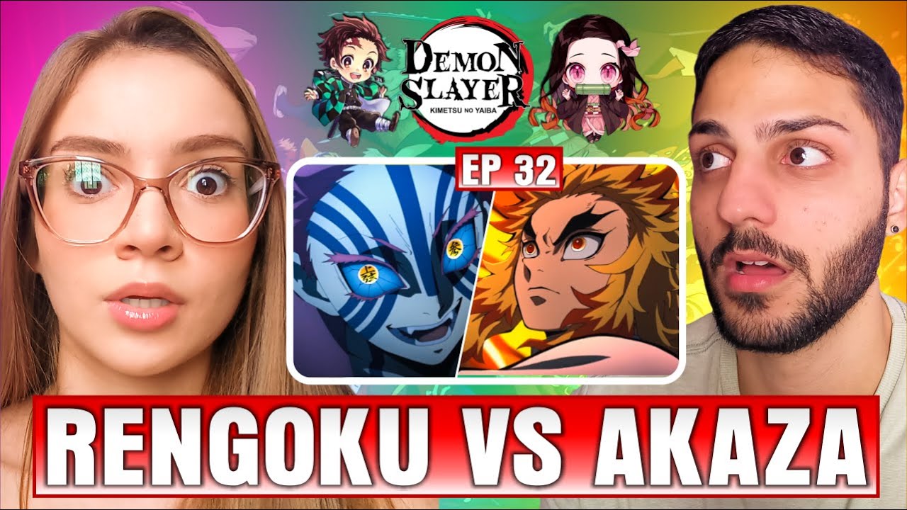 RENGOKU VS ONI 😲) Professora de Geografia ASSISTE DEMON SLAYER