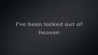 Vignette de la vidéo "Bruno Mars - Locked out of Heaven Lyrics"