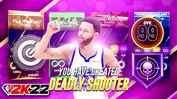 BEST POINT GUARD STEPHEN CURRY BUILD IN NBA 2K22 CURRENT GEN! OVER 40+ BADGE UPGRADES