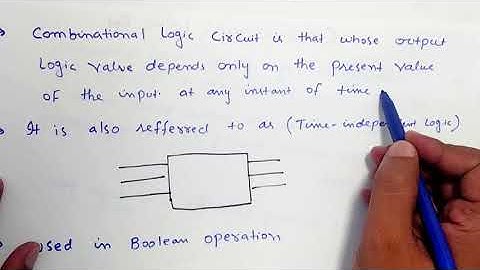 DIGITAL ELECTRONIC|Lec-28| COMBINATIONAL LOGIC CIRCUIT [ IN HINDI AND URDU ]
