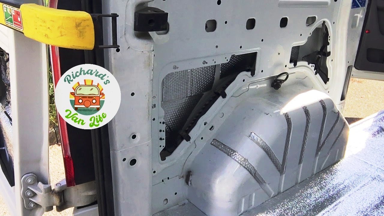 Richard's Van Life Vlog 2. Sound deadening + insulation started. - YouTube
