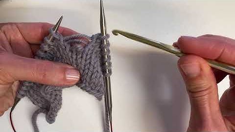 Fixing a Dropped stitch in Stockinette - Knitting Podcast Tutorial