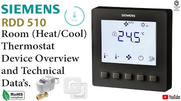 Siemens RDD510 Heat/Cool Room Thermostat: Overview & Technical Data | HVAC Control Made Simple