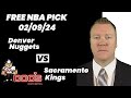 NBA Picks - Nuggets vs Kings Prediction, 2/9/2024 Best Bets, Odds & Betting Tips | Docs Sports