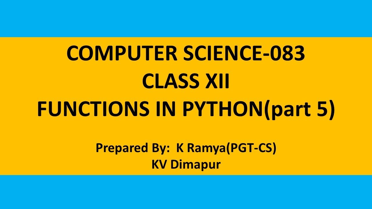 Working with functions part 5 - YouTube