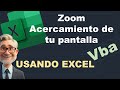 Acercamientos, Zoom al grabar pantalla usando Excel #excel #zoom #vba #grabarpantalla