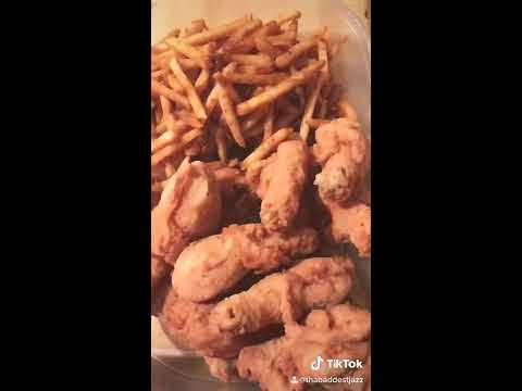 Cooking Fried Chicken and fries