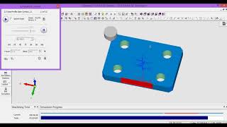 CİMATRON   E11 KALIP ÜST PLAKA Simulation İŞLEME