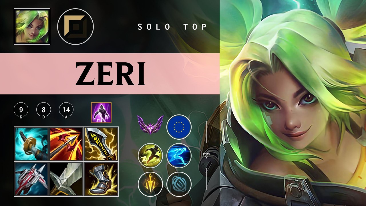 Zeri Top vs Tahm Kench - EUW Master Patch 26.03