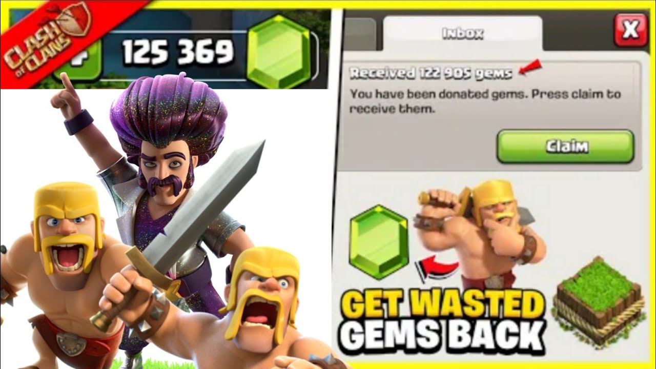 how to back used gems(NO HACK) wasted gems back in