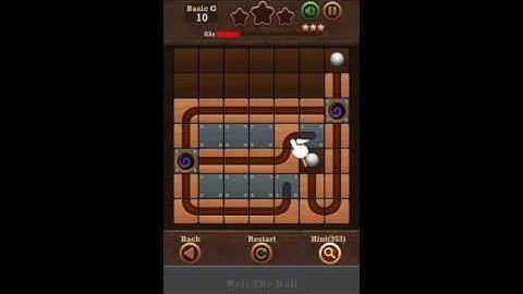 Roll The Ball Slide Puzzle 2 - Basic G Level 10 Walkthrough