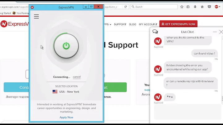 expressvpn not connect windows server 2012 r2