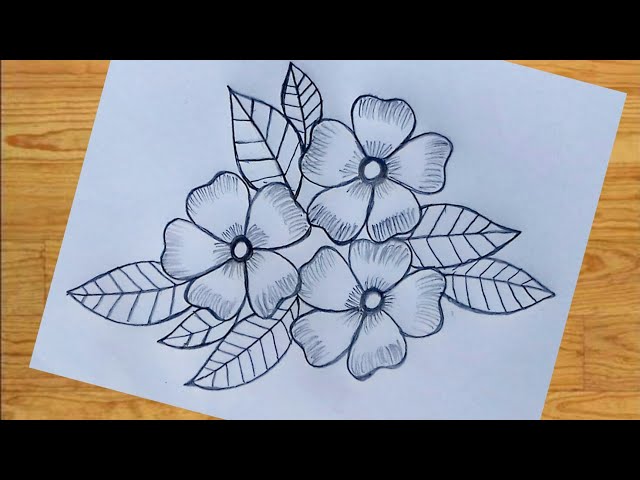 flower designs drawing images simple - Clip Art Library