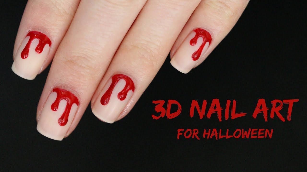 5. "Blood Drip Nail Art for Halloween" - wide 2