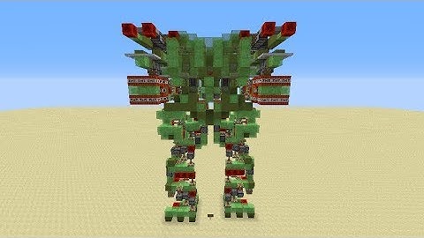 Fastest minecraft ridable walking robot | missles and TNT cannons | (No mods)