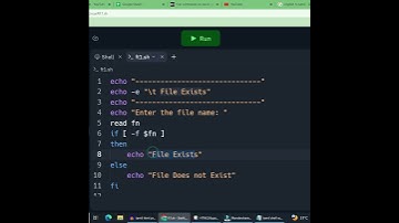 File Test Command in Shell Script - தமிழில் #shorts