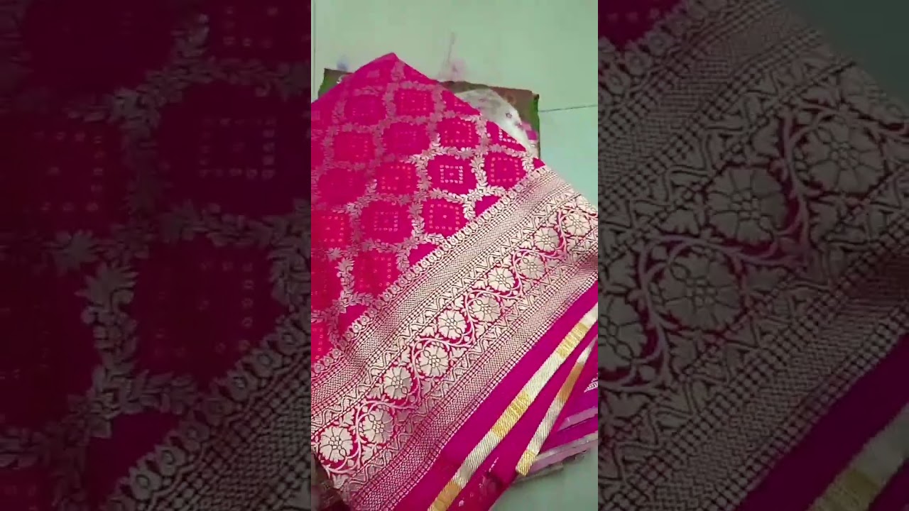 Banarasi pattu sarees small weaving mistake 